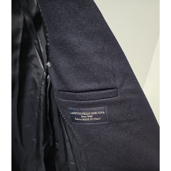 NWT Quince Italian Wool Double Breasted Coat Womens Medium Navy MSRP 190 - Picture 9 of 12